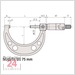 Mitutoyo Bügelmessschraube  50-75 mm 
103-139-10 Serie 103 Ablesung: 0,01 mm
Standard Werkstattausführung