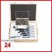 Mitutoyo Bügelmessschrauben Satz 150-300 mm 
103-915-10 Serie 103 Ablesung: 0,01 mm
Standard Werkstattausführung