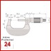 Mitutoyo Bügelmessschraube  25-50 mm 
102-702 Serie 102 Ablesung: 0,01 mm
mit kombinierter Gefühlsratsche.