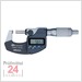 Mitutoyo Digimatic Bügelmessschraube  0-25 mm IP 65
293-234-30 Serie 293 Ablesung: 0,001 mm
mit großer Ratschentrommel
und Datenausgang