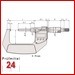 Mitutoyo Digimatic Bügelmessschraube  0-25 mm 
406-250-30 Serie 406 Ablesung: 0,001 mm
mit nichtdrehender Spindel