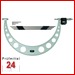 Mitutoyo ABSOLUTE Digimatic Bügelmessschraube  300-400 mm 
340-520 Serie 340 Ablesung: 0,001 mm
mit auswechselbarem Messamboss