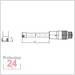 STEINLE 2310 Innenmessschraube 3-Punkt 25 - 30 mm
Ablesung: 0,005 mm
inkl. Einstellring: 25 mm