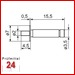 Mahr Messeinsetz 40 Ea
Messeinsatz mit reduzierter Messfläche (2,3 x
2 mm)
4151795