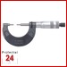 STEINLE Bügelmessschraube 75 - 100 mm
mit abgesetzten Hartmetall Messenden
Ablesung: 0,01 mm
Messflächen Ø 3 x 10 mm