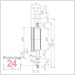 Käfer Messuhr 0 - 10 mm M 2/10 S
Ablesung: 0,01 mm 
Zffernblatt: 58 mm Zeigerumdrehung: 1 mm