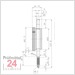 Käfer Messuhr 0 - 10 mm M 2 SW
Ablesung: 0,01 mm öl- und wasserdicht
Zffernblatt: 61 mm Zeigerumdrehung: 1 mm