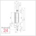 Käfer Messuhr 0 - 1 mm SI-100
Ablesung: 0,01 mm Sicherheitsmessuhr
Zffernblatt: 58 mm Zeigerumdrehung: 