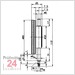 Käfer Messuhr 0 - 1 mm FM 1000/80 S
Ablesung: 0,001 mm Stoßschutz
Zffernblatt: 80 mm Zeigerumdrehung: 0.2 mm