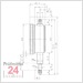 Käfer Messuhr 0 - 3 mm KM 4 TOP
Ablesung: 0,01 mm 
Zffernblatt: 40 mm Zeigerumdrehung: 0.5 mm