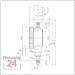 Käfer Messuhr 0 - 3.5 mm MU 28
Ablesung: 0,01 mm 
Zffernblatt: 28 mm Zeigerumdrehung: 0.5 mm