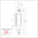 Käfer Messuhr 0 - 5 mm KM 4/5 S
Ablesung: 0,01 mm Stoßschutz
Zffernblatt: 40 mm Zeigerumdrehung: 0.5 mm