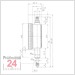 Käfer Messuhr 0 - 5 mm KM 4/5 T
Ablesung: 0,01 mm 
Zffernblatt: 40 mm Zeigerumdrehung: 0.5 mm