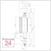 Käfer Messuhr 0 - 5 mm KM 5 a
Ablesung: 0,1 mm 
Zffernblatt: 40 mm Zeigerumdrehung: 5 mm