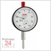 Käfer Messuhr 0 - 5 mm M 3 a S
Ablesung: 0,005 mm Stoßschutz
Zffernblatt: 58 mm Zeigerumdrehung: 0.5 mm