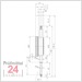 Käfer Messuhr 0 - 30 mm M 2/30 S
Ablesung: 0,01 mm Stoßschutz
Zffernblatt: 58 mm Zeigerumdrehung: 1 mm