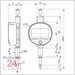 Digital Sylvac (Kleinmessuhren) Messuhr 12,5 mm
S_Dial Min Basic IP54 - 805.4121
Messkraft: 0.5 - 0.90 N / Ablesung: 0,01 mm 