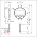 Digital Sylvac (Kleinmessuhren) Messuhr 12,5 mm
S_Dial Min Basic IP67 - 805.4125
Messkraft: 0.6 - 1.3 N / Ablesung: 0,01 mm 