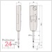 Mitutoyo ABSOLUTE Digimatic Messuhr 25,4 mm   575-121
Serie 543 IP42, Ablesung: 0,01 mm

