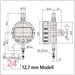 Mitutoyo ABSOLUTE Digimatic Messuhr 12,7 mm   543-390
Serie 543 IP42, Ablesung: 0,001/0,01 mm
Abschlussdeckel mit Öse