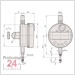 Mitutoyo ABSOLUTE Digimatic Messuhr 12,7 mm   543-300
Serie 543 IP42, Ablesung: 0,001 mm
Max/Min/RANGE
Abschlussdeckel mit Öse