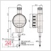 Mitutoyo ID-C ABSOLUTE Digimatic Messuhr 25,4 mm  543-720B
Serie 543 - IP42 - Ablesung: 0,0005 mm Metrisch
flache Rückwand
Vorgängermodell: 543-470B