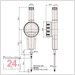 Mitutoyo ID-C ABSOLUTE Digimatic Messuhr 50,8 mm  543-730B
Serie 543 - IP42 - Ablesung: 0,0005 mm Metrisch
flache Rückwand
Vorgängermodell: 543-490B