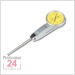Mahr 800SL Fühlhebelmessgerät 0,5 / 0,01 mm 
Messeinsatz: 41,24 mm / Außenring: 27,5 mm
4306200 / Bezifferung: 25-0-25 / Bauform: horizontal