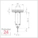 Käfer K42 Fühlhebelmessgerät 0,8 / 0,01 mm 
Messeinsatz: 11,8 mm / Außenring: 40 mm
30036 / Bezifferung: 40-0-40 / Bauform: vertikal