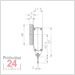 Käfer K40AD Fühlhebelmessgerät 0,8 / 0,01 mm IP67
Messeinsatz: 11,8 mm / Außenring: 40 mm
30072 / Bezifferung: 40-0-40 / Bauform: horizontal