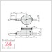 Mitutoyo Serie 513 Fühlhebelmessgerät 0,8 / 0,01 mm 
Messeinsatz: 17,4 mm / Außenring: 40 mm
513-404-10E / Bezifferung: 0-40-0 / Bauform: horizontal
Aktionspreis gültig bis 31.05.2024