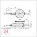 Mitutoyo Serie 513 Fühlhebelmessgerät 0,5 / 0,01 mm / Rubinkugel
Messeinsatz: 18,7 mm / Außenring: 40 mm
513-478-10E / Bezifferung: 0-25-0 / Bauform: horizontal