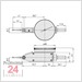 Mitutoyo Serie 513 Fühlhebelmessgerät 0,14 / 0,001 mm / Rubinkugel
Messeinsatz: 14,7 mm / Außenring: 40 mm
513-471-10E / Bezifferung: 0-70-0 / Bauform: horizontal