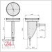 Mitutoyo Serie 513 Fühlhebelmessgerät 0,2 / 0,002 mm / Rubinkugel
Messeinsatz: 18,7 mm / Außenring: 40 mm
513-455-10A / Bezifferung: 0-100-0 / Bauform: vertikal