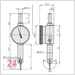 Mitutoyo Serie 513 Fühlhebelmessgerät 0,14 / 0,001 mm kleine Bauweise
Messeinsatz: 12,1 mm / Außenring: 29,2 mm
513-501-10E / Bezifferung: 0-70-0 / Bauform: horizontal