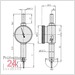 Mitutoyo Serie 513 Fühlhebelmessgerät 0,5 / 0,01 mm kleine Bauweise
Messeinsatz: 36,8 mm / Außenring: 29,2 mm
513-514-10H / Bezifferung: 0-25-0 / Bauform: horizontal