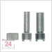 Mitutoyo Einspannschaft 4 mm, 8 mm Schaft mit gerendelter Klemmung
für Serie 517 Standardmodelle 
21CZB132