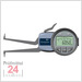 Kroeplin Schnelltaster Digital 40 -60 mm
für Innen Nutenmessung Typ: L240
Ziffernschrittwert Zw: 0,001 / 0,002 / 0,005 / 0,01 / 0,02 / 0,05mm
Max. Tastarmlänge L: 85 mm