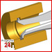Kroeplin Schnelltaster Analog Messbereich:  2,5 - 12,5   mm
für Innen Nutenmessung Typ:  H102  
Skalenteilungswert Skw: 0,005 mm
Max. Tastarmlänge L: 12 mm