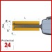 Kroeplin Schnelltaster Analog Messbereich:  20 - 40   mm
für Innen Nutenmessung Typ:  H220  
Skalenteilungswert Skw: 0,01 mm
Max. Tastarmlänge L: 85 mm
