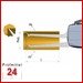 Kroeplin Schnelltaster Analog Messbereich:  20 - 40   mm
für Innen Freistichmessung Typ:  G2G20  
Skalenteilungswert Skw: 0,01 mm
Max. Tastarmlänge L: 85 mm