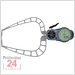 Kroeplin Schnelltaster Digital 0 - 50 mm
für Außenmessung Typ: K450
Skalenteilungswert Skw:  0,001 / 0,002 / 0,005 / 0,01 / 0,02 / 0,05  mm
Max. Tastarmlänge: 167 mm