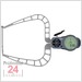 Kroeplin Schnelltaster Digital 0 - 50 mm
für Außenmessung Typ: K450B
Skalenteilungswert Skw:  0,001 / 0,002 / 0,005 / 0,01 / 0,02 / 0,05  mm
Max. Tastarmlänge: 167 mm