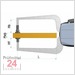 Kroeplin Schnelltaster Digital 0 - 100 mm
für Außenmessung Typ: K8100T
Skalenteilungswert Skw:  0,001 / 0,002 / 0,005 / 0,01 / 0,02 / 0,05  mm
Max. Tastarmlänge: 382 mm