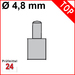 Messeinsatz für Messuhr Ø 4,8 mm Typ: 101
Stahl rostfrei  573/10
