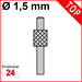 Messeinsatz für Messuhr Ø 1,5 mm Typ: 105
Stahl rostfrei  573/14
