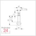 Messeinsatz für Messuhr Ø 7,0 mm Typ: 110
Stahl rostfrei  573/19 7
