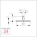 Messeinsatz für Messuhr Ø  19 mm Typ: 102
Stahl rostfrei  573/11 19
