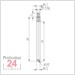 Messeinsatz für Messuhr Ø 4,5 mm Typ: 109L
Stahl rostfrei  573/17-L60
Länge: 60 mm