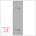 STEINLE 4201 Einzel Parallel Endmaß Stahl 1,3 mm
DIN EN ISO 3650 mit Toleranzklasse: 0